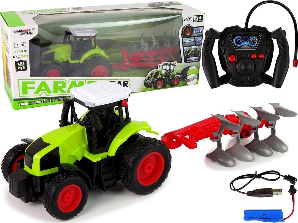 LeanToys Traktor Zdalnie Sterowany 1:16 Pilot Gumowe Koła LEAN Toys