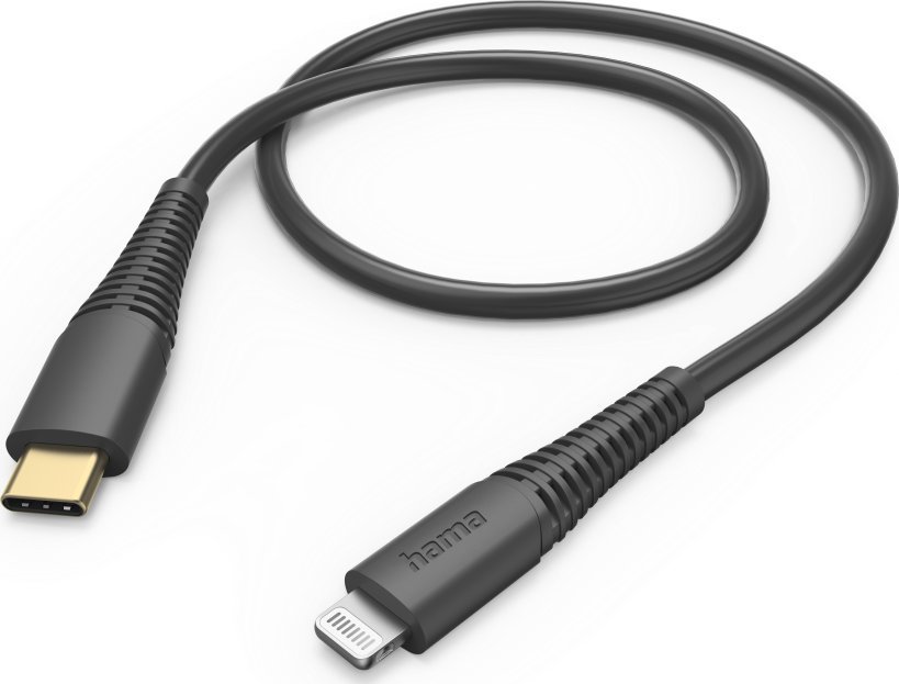 Kabel USB Hama USB-C - Lightning 1.5 m Czarny (002016020000)