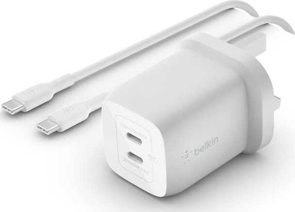 Ładowarka Belkin BELKIN 65W DUAL USB C GAN BELKIN 65W DUAL USB C GAN