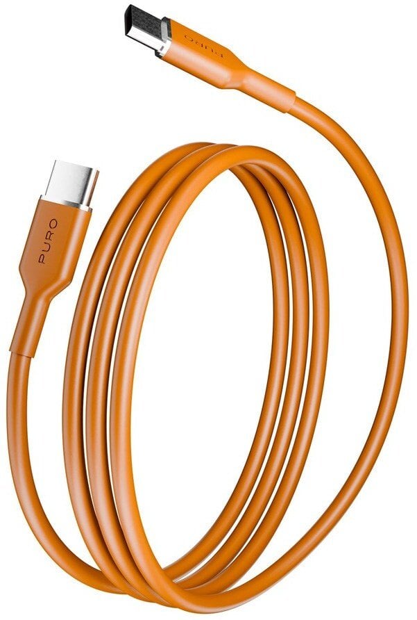 Kabel Puro ICON USB-C - USB-C 1,5m - pomarańczowy