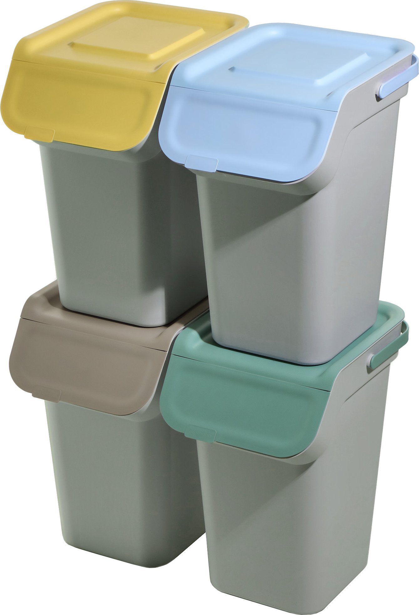 Kosz na śmieci Kadax Kosz KADDI 4x25L smooth grey