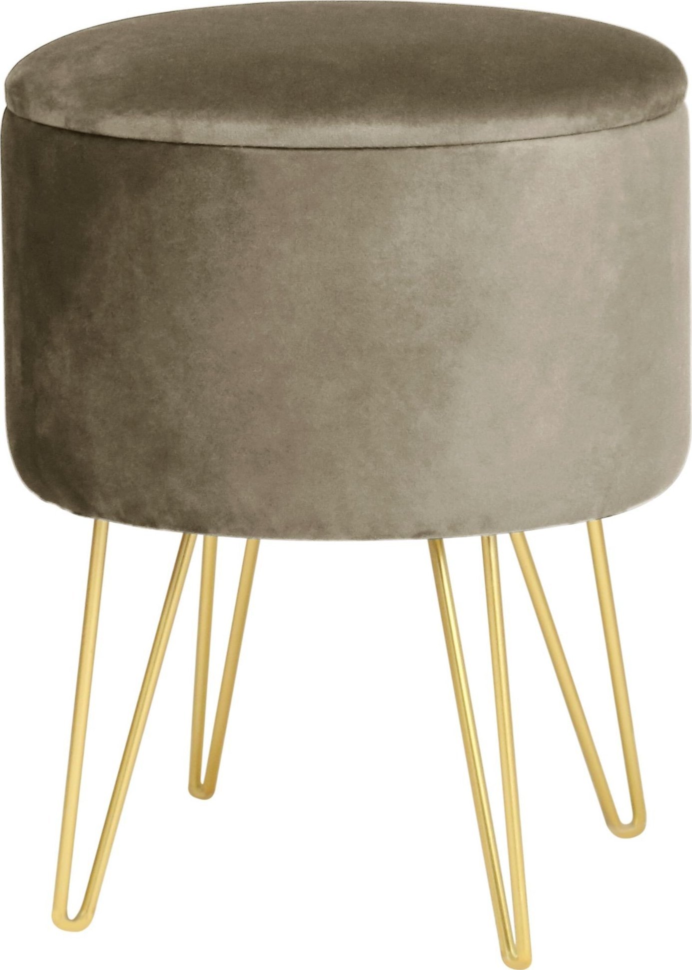 Fabryka Mebli Akord Pufa otwierana z pojemnikiem welurowa LILI Beżowa