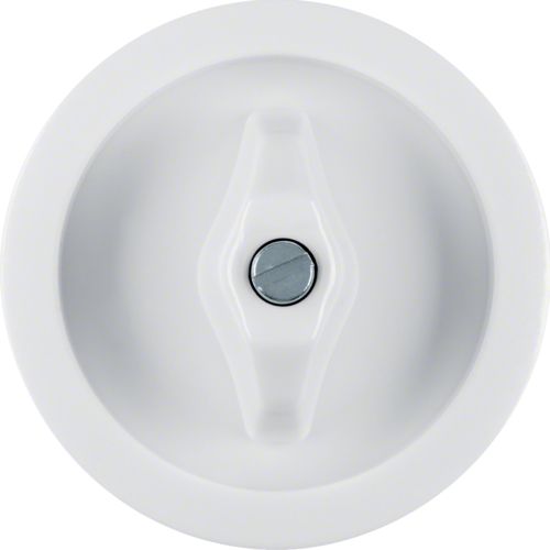 Berker Plakietka do łącznika obrotowego 1930 GLASSERIE PALAZZO śnieżnobiała (1647)