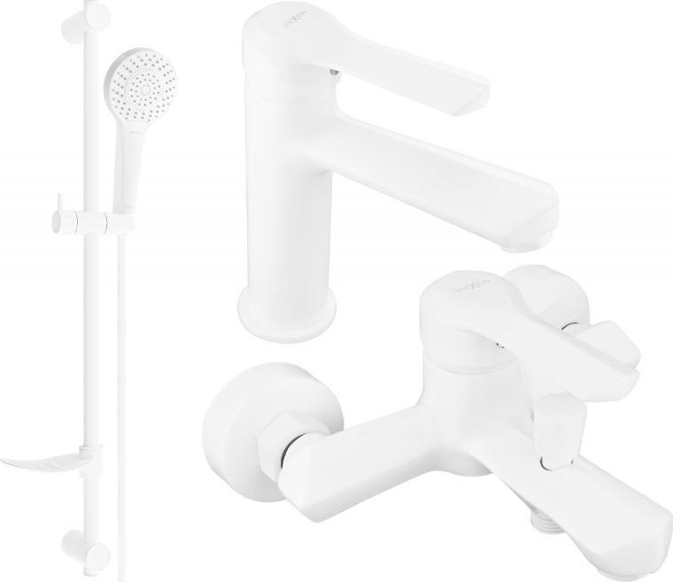 Bateria wannowa Mexen Mexen Sabre DF05 zestaw wannowy, biały - 72103DF05-20