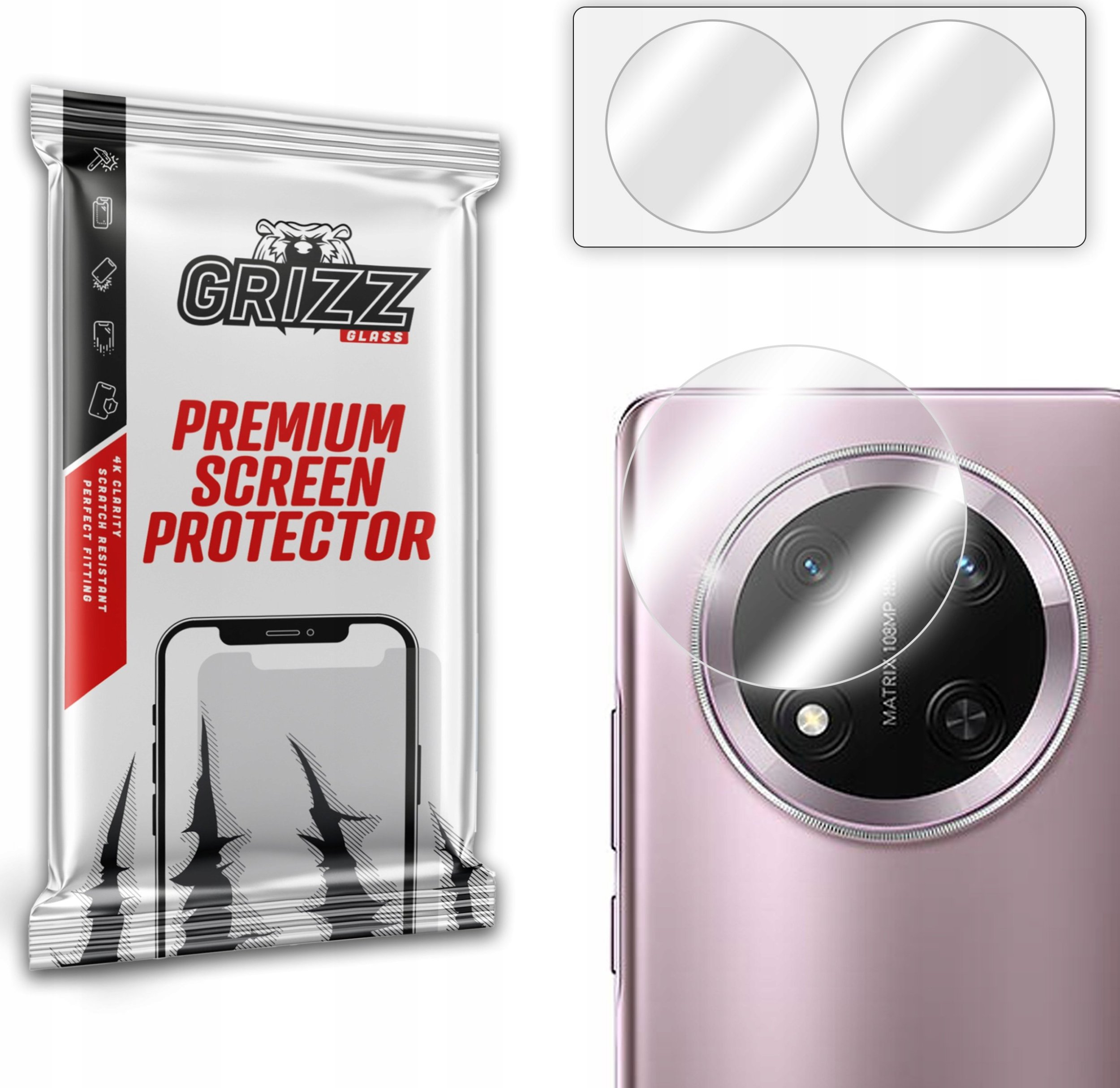 Szkło na aparat GrizzGlass HybridGlass Camera do Honor X9c