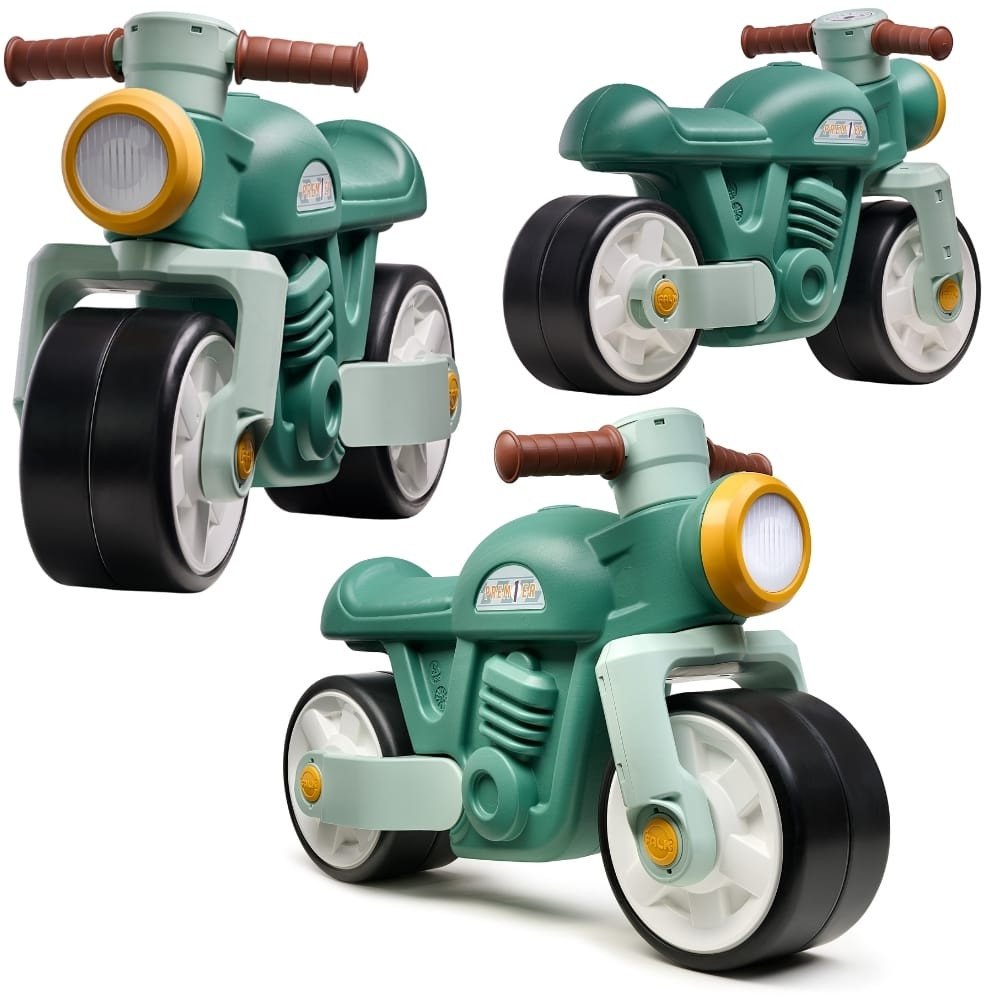 FALK Jeździk Biegowy Ciche Koła Motor Prem1er Retro Zielony 12+