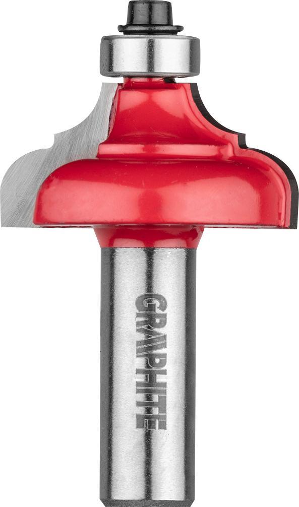 Graphite Frez widiowy (Frez kształtowy z łożyskiem, ozdobny, HM, 38.4 x 17.5 mm, trzpień 12 mm)