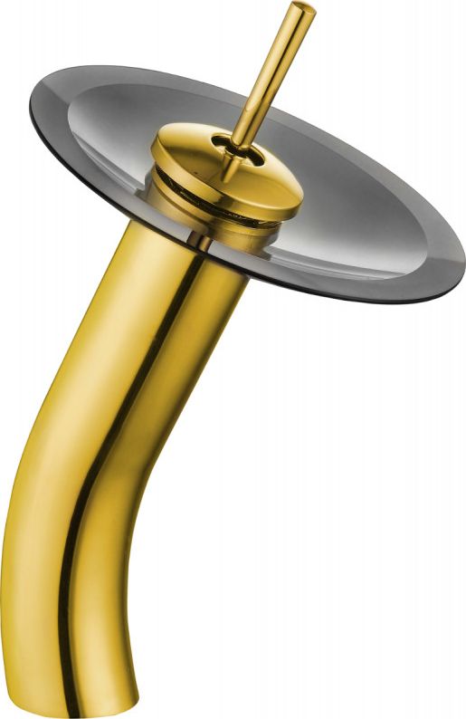 Bateria umywalkowa Mexen Niagara stojąca złoty