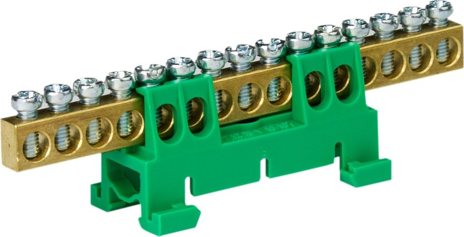 F&F Zacisk listwa zaciskowa 15-torowa zielona 8115