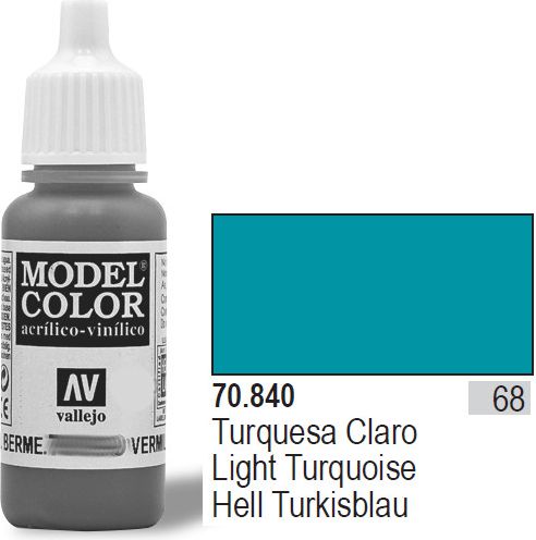 Vallejo Farba Nr68 Light Turquoise 17ml - 70840