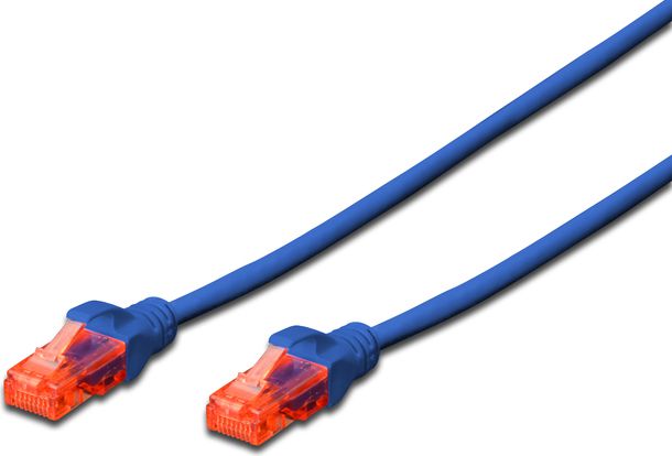 Digitus Kabel krosowy patchcord U/UTP kat. 6 niebeski 3m (DK-1612-030/B)