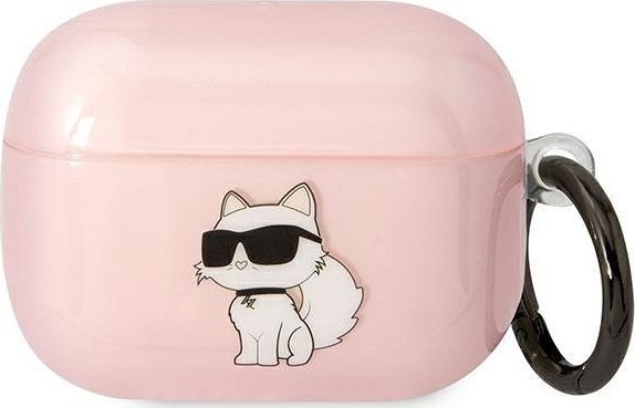 Karl Lagerfeld Karl Lagerfeld KLAPHNCHTCP Airpods Pro cover różowy/pink Ikonik Choupette