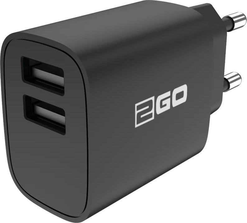 Ładowarka 2GO 2GO Ladegerät 10W 2-Port 2x USB-A schwarz