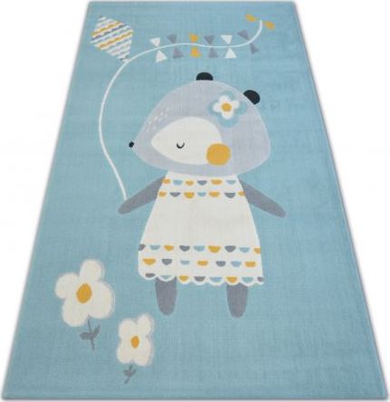 Dywany Łuszczów Dywan PASTEL 18403/032 - MYSZKA niebieski, 120x170 cm