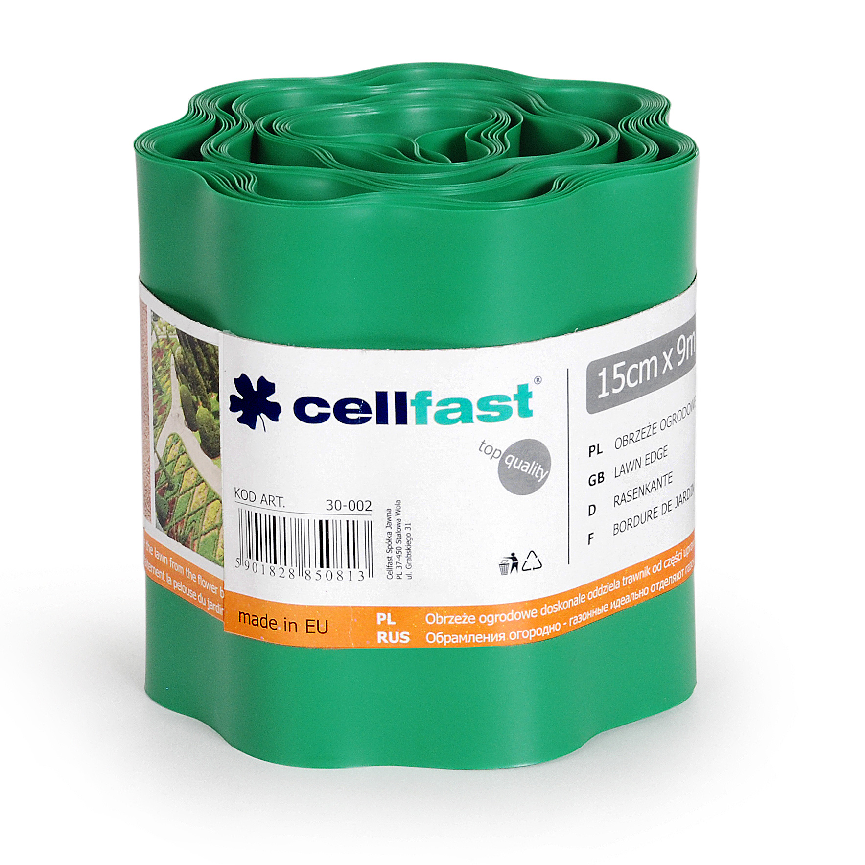 Cellfast Obrzeże ogrodowe zieleń 15cm x 9m (30-002)