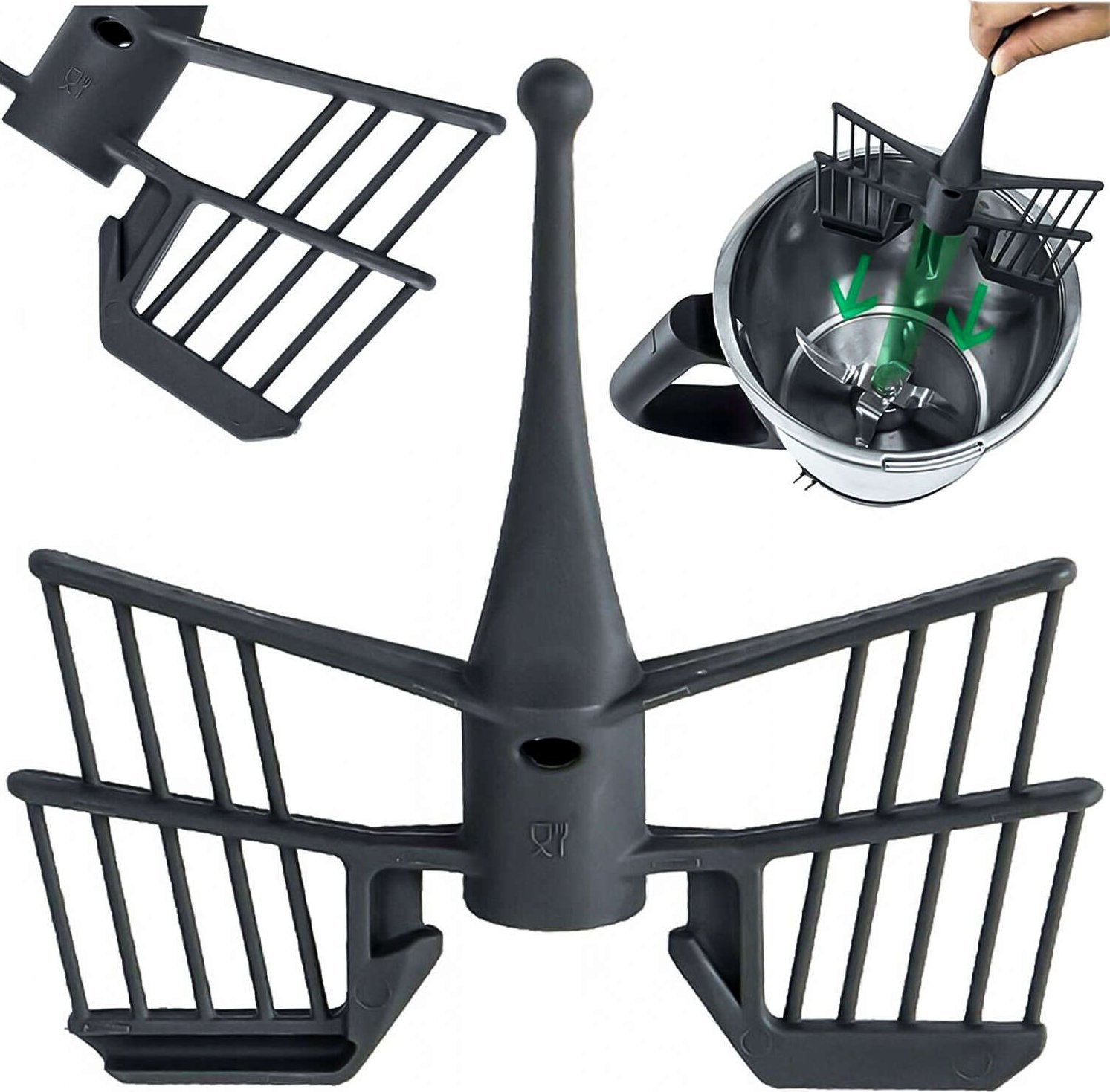 4kom.pl Motylek mieszadło trzepaczka do Thermomix TM6 TM5 TM Friend TM31 BPA do mieszania ubijania piany Butterfly Mixer