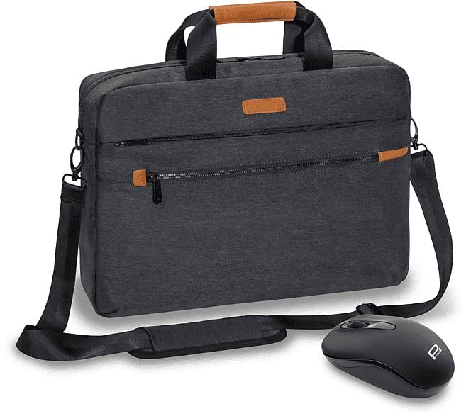 Torba Pedea PEDEA Notebooktasche "ELEGANCE" Pro 43,9cm (17,3") grau + Maus