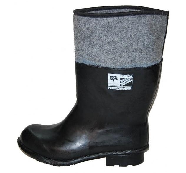 Kalosze gumowe-filcowe 45