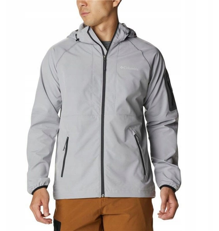 Columbia Tall Heights Hooded Softshell Jacket 1975591039 szary L