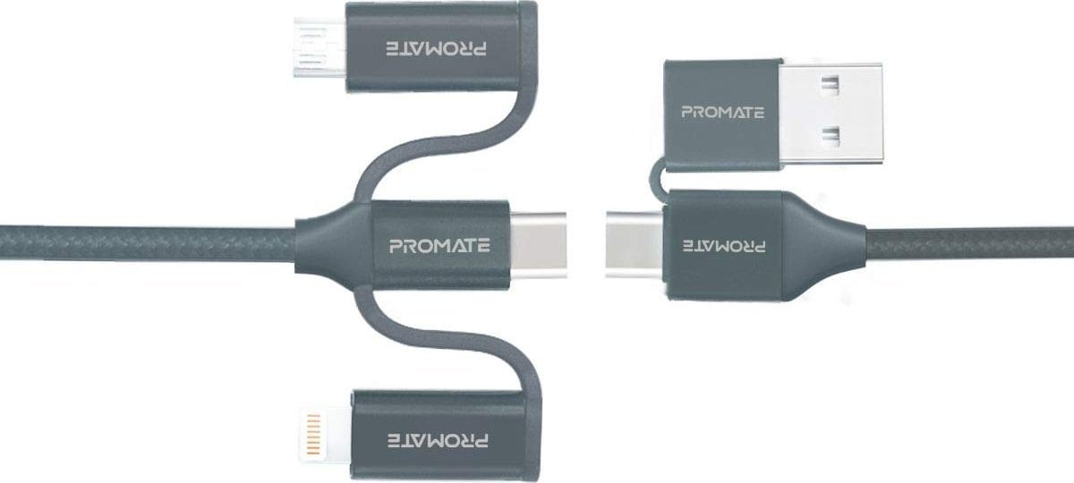 Kabel USB Promate USB-C - Lightning 1.2 m Czarny (6959144046037)