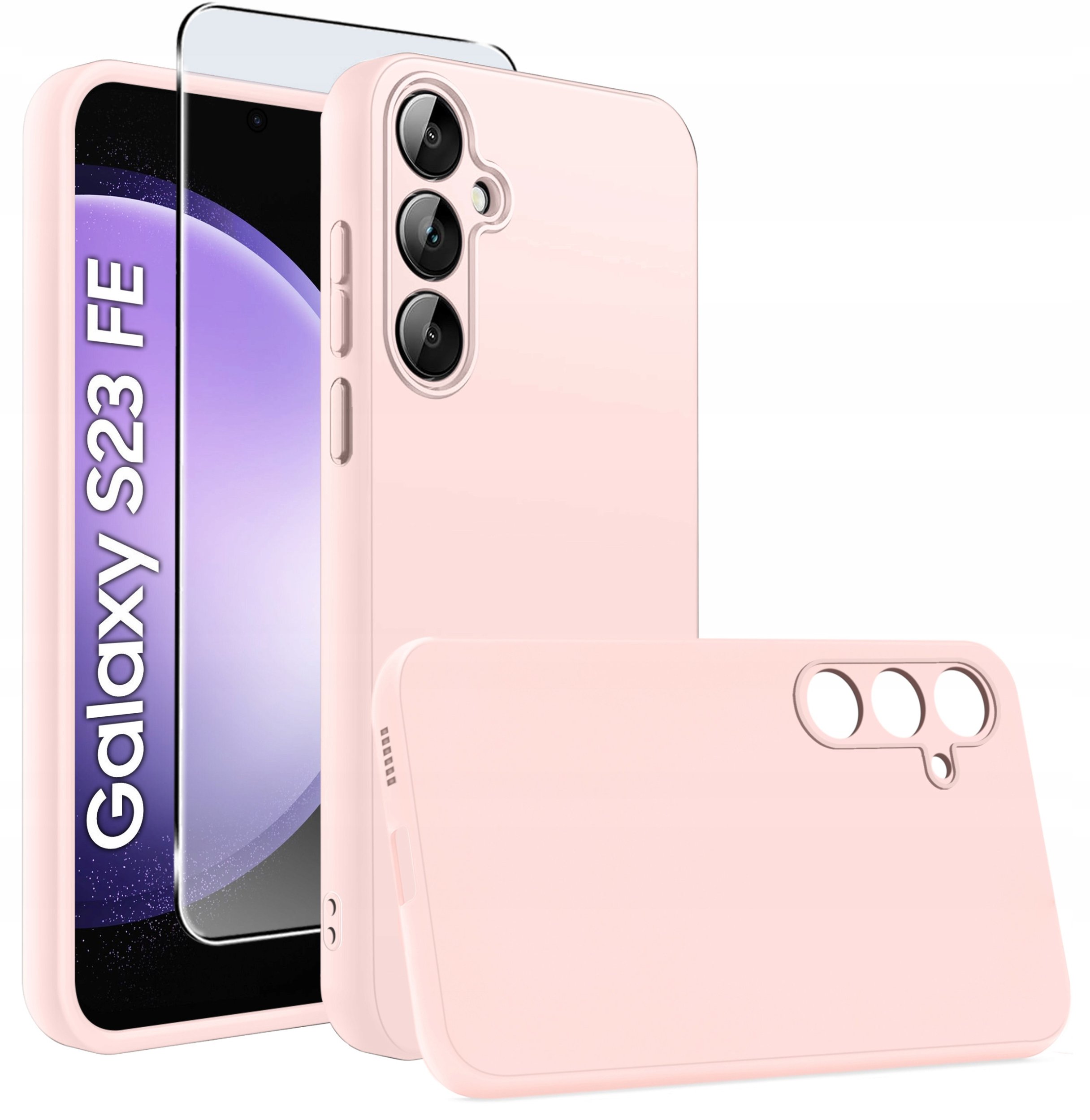 ETUI do Samsung Galaxy S23 FE CASE MATT + SZKŁO 9H