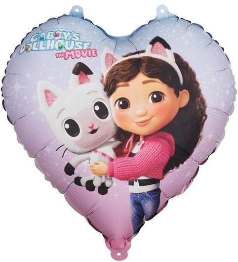 Balon foliowy serce Koci Domek Gabi 35cm