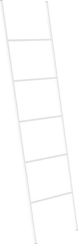 Beliani Stojak na ręczniki 50 x 165 cm biały ARIBIBI