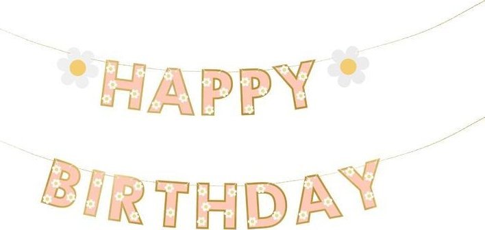 Baner Happy Birthday 200x14.5cm