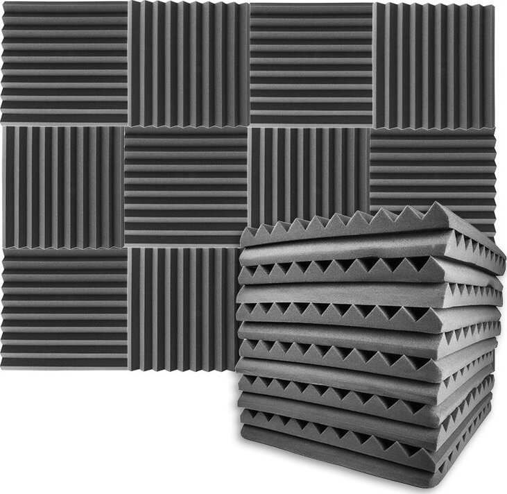 DNA DNA AM1 panel akustyczny zestaw 12 szt. szary pianka mata wygłuszająca redukcja echa pogłosu