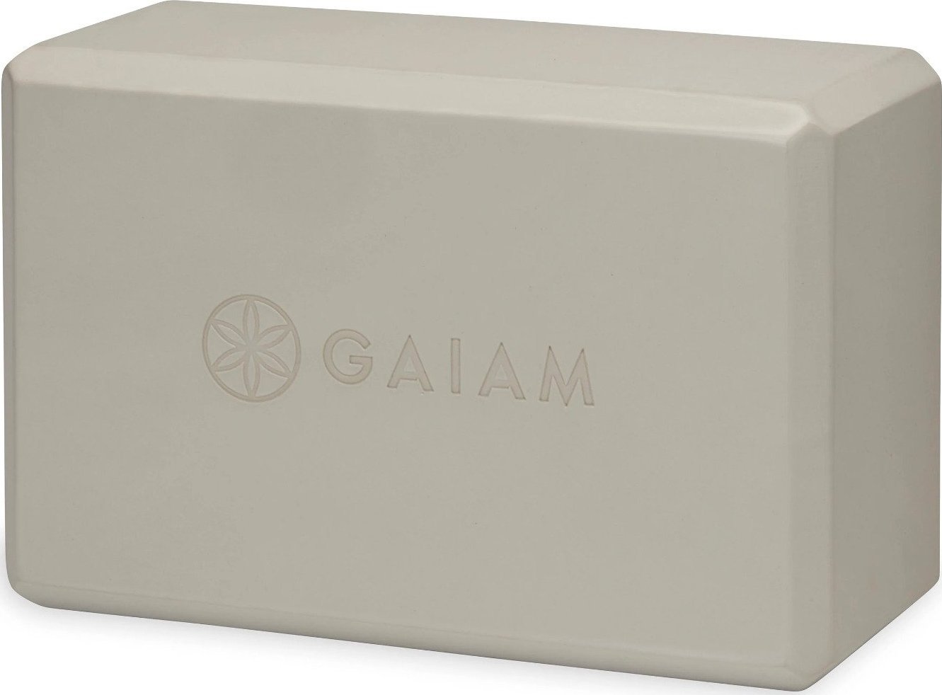 Gaiam Kostka do jogi z pianki Sandstone Gaiam 23 x 7 x 15 cm beżowa