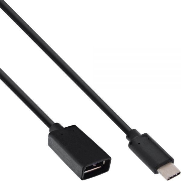 Adapter USB InLine USB-C - USB Czarny (35800)