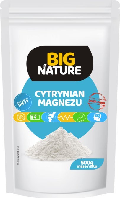 Big Nature Cytrynian Magnezu 500G Suplement Diety - Big Nature