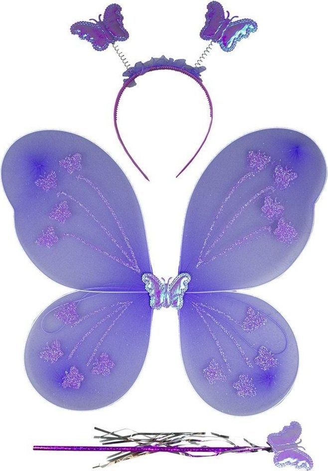 Zestaw motylka skrzydełka opaska różdżka