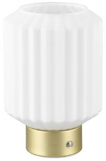 Lampka nocna USB Lord R57761101 LED 2W 3000K szkło biała złota