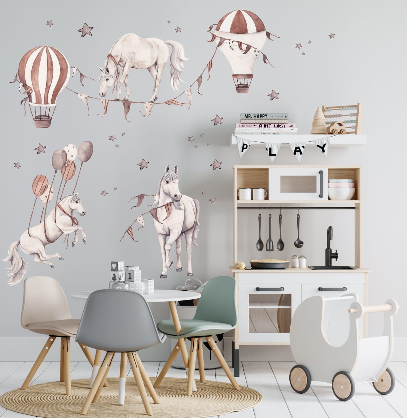 Mała Pracownia DK Retro Horses collection DK020 Wzór 2