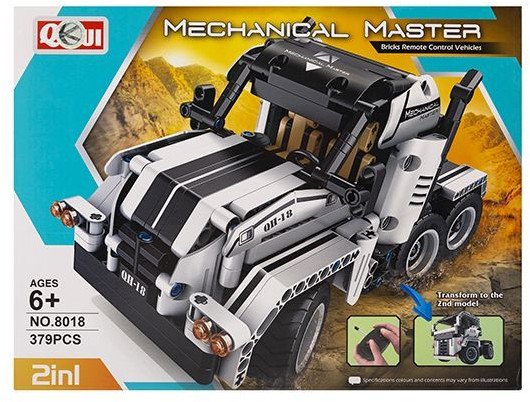 Klocki konstrukcyjne auto 2w1 sterowane