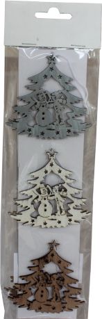 Tajemniczy ogród Komplet 3 zawieszek bożonarodzeniowych - choinka