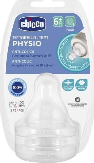 Chicco Smoczek antykolkowy Perfect5 6m+ 2 szt.