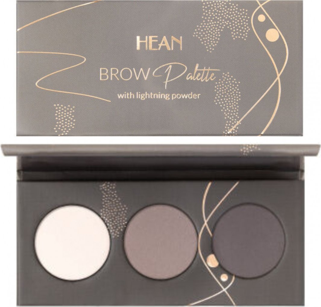 Hean Paleta do brwi z cieniem rozświetlającym Brow Palette 6g Dark Blond/Brunette (02)