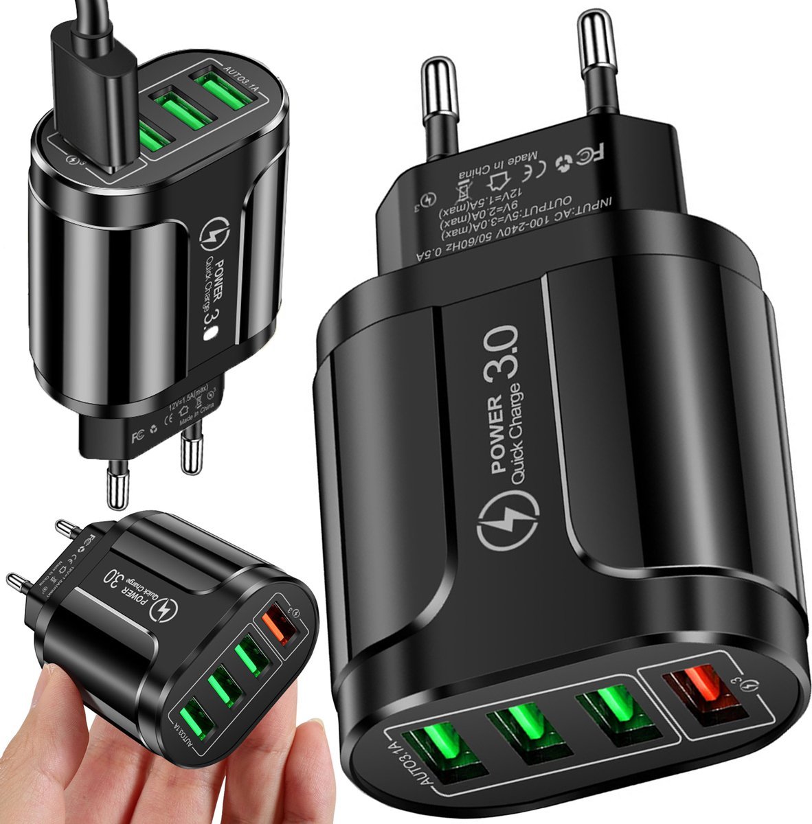 Ładowarka Heckermann Adapter Zasilania 230V - Usb Heckermann Hc385