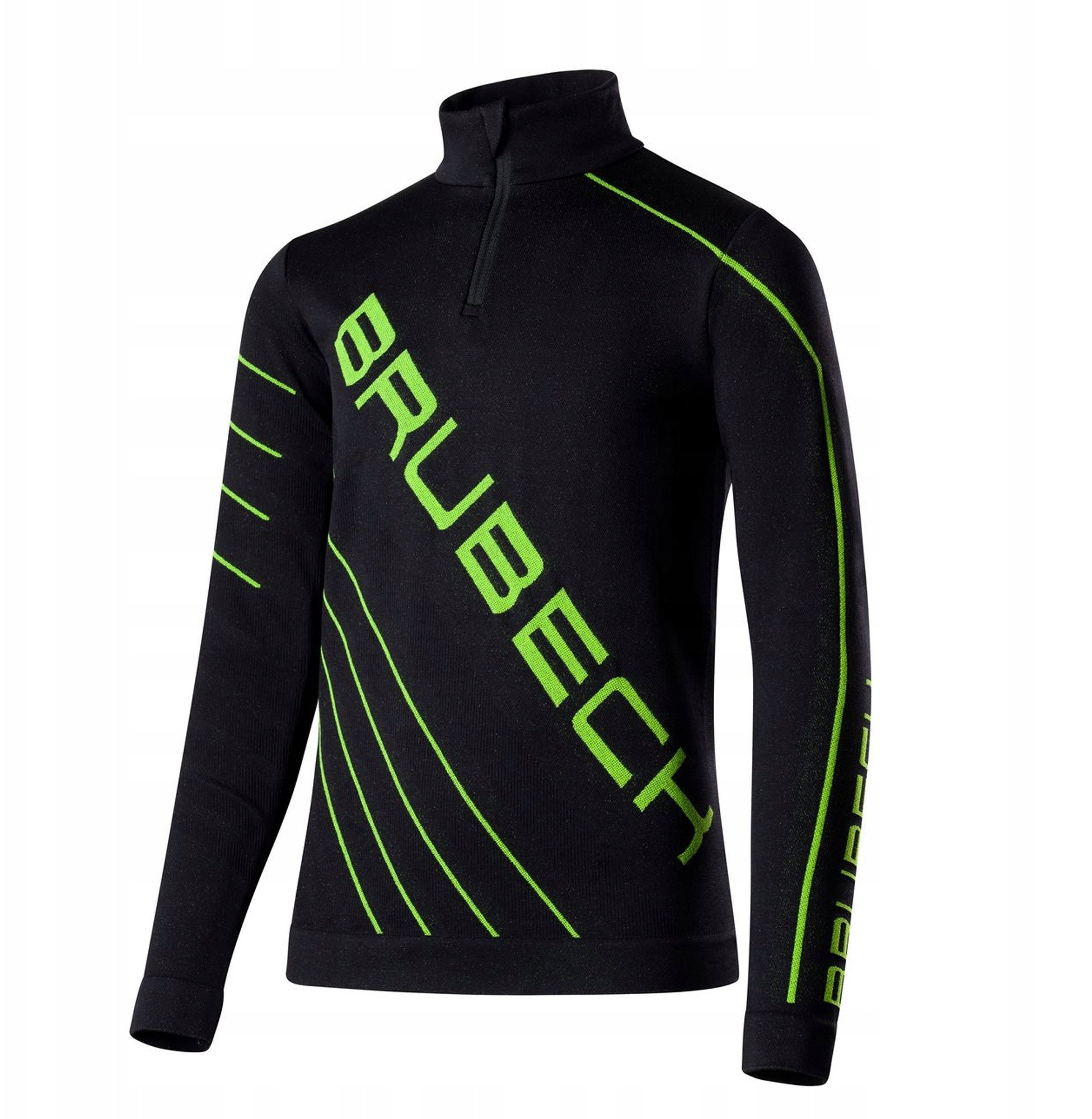 LS1636J Bluza piłkarska z krótkim ekspresem DRY JUNIOR czarny/neonowy 128/134