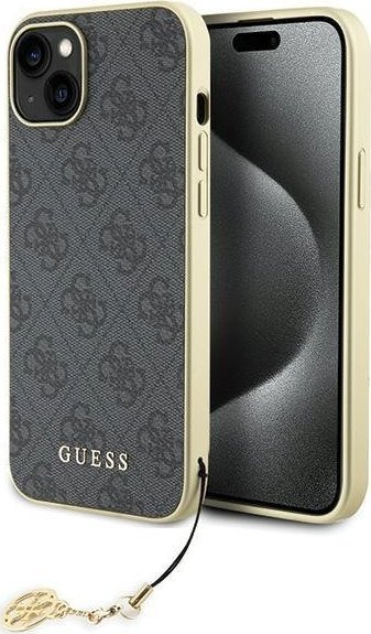 Guess GUHCP15MGF4GGR iPhone 15 Plus 6.7" szary/grey hardcase 4G Charms Collection