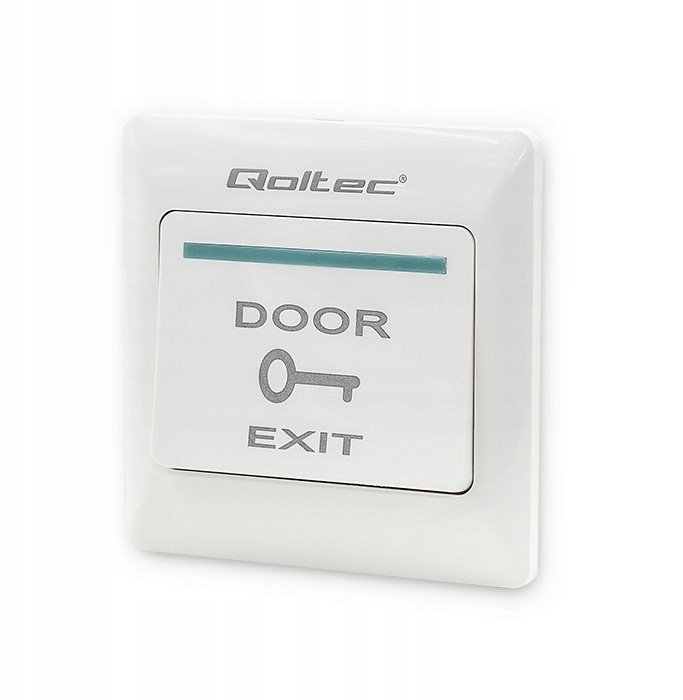 Przycisk wyjścia Qoltec do zamka domofonu biały