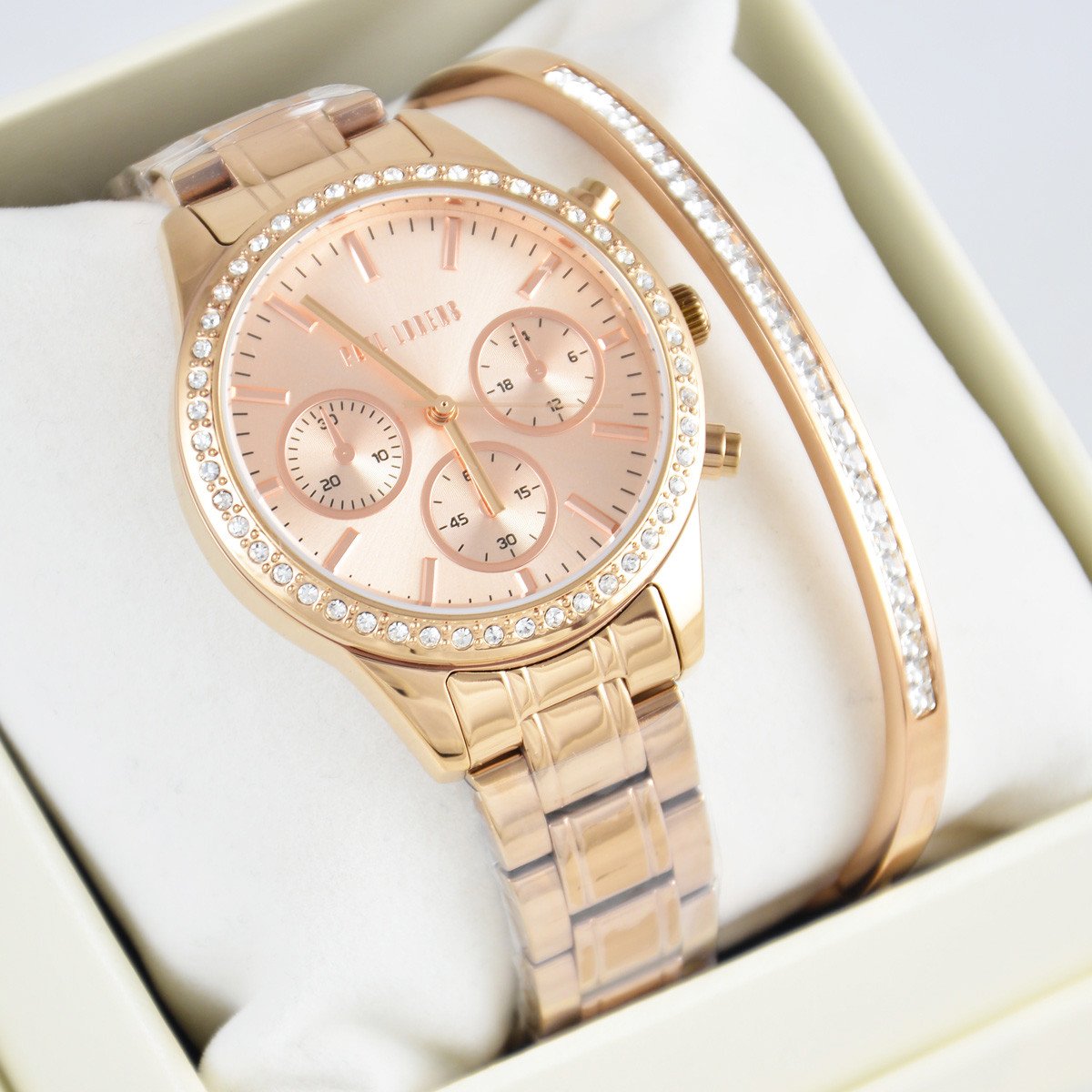 Zestaw damski zegarek damski Paul Lorens LORETTA 20020B-4D2 + bransoletka 1