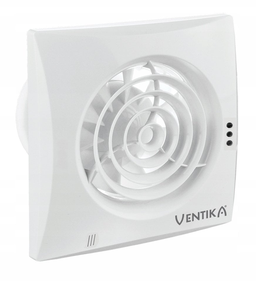 Ventika Wentylator osiowy fi100 230V 7,5W 97m3/h 25dB łożyska kulkowe biały z wyłącznikiem czasowym ECHO D100QWC