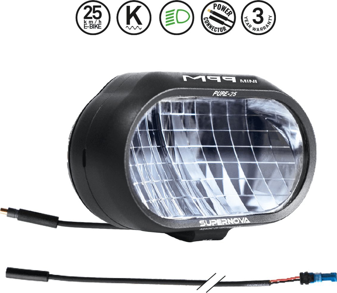 Supernova Lampka przednia SUPERNOVA M99 Mini Pure E-bike 25