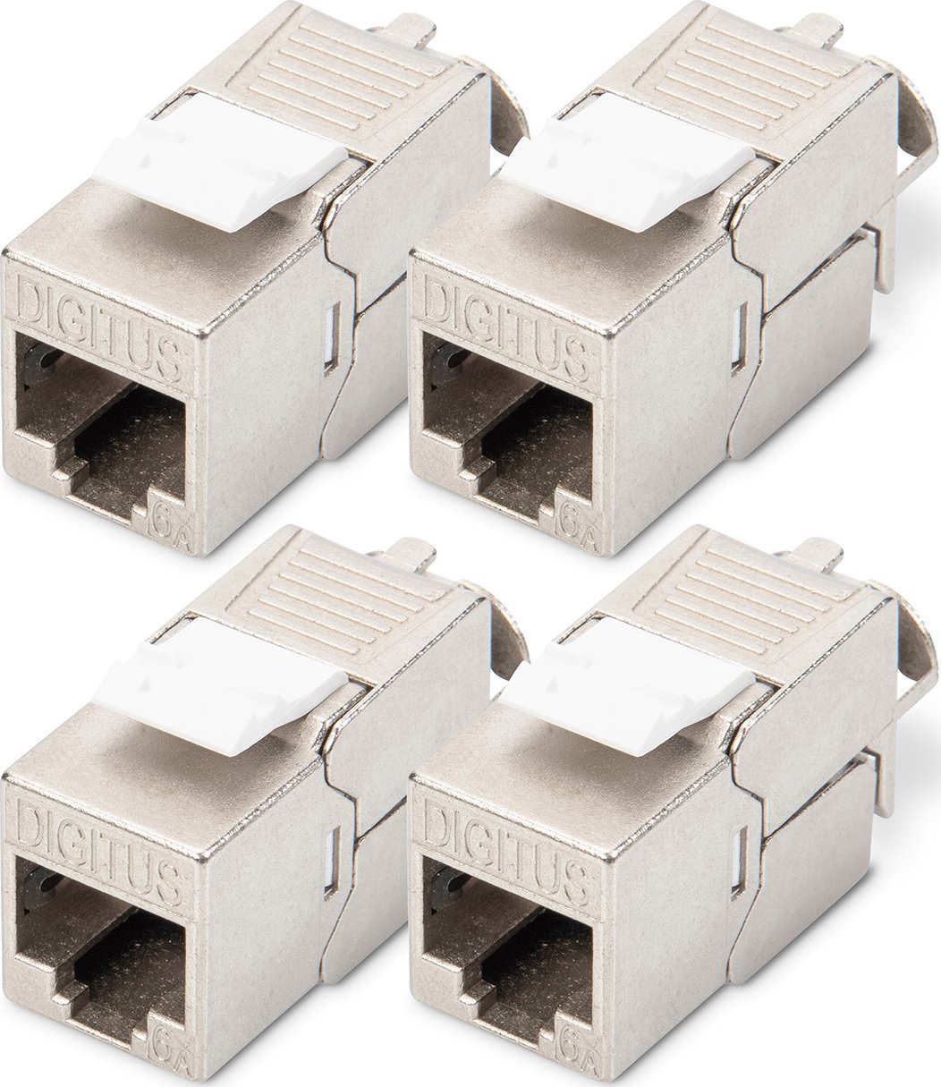 Digitus Digitus Módulo Keystone CAT 6A, revestido, sem ferramentas - 4 kst