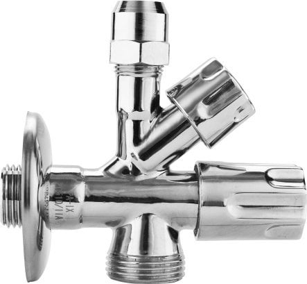 KFA 273-010-00 ZAWÓR KĄT. 1/2X3/8X3/4 KOMBI KFA (UCHWYT TRÓJ.) // ZK.KOMBI.1/2-3/8-3/4.KFA