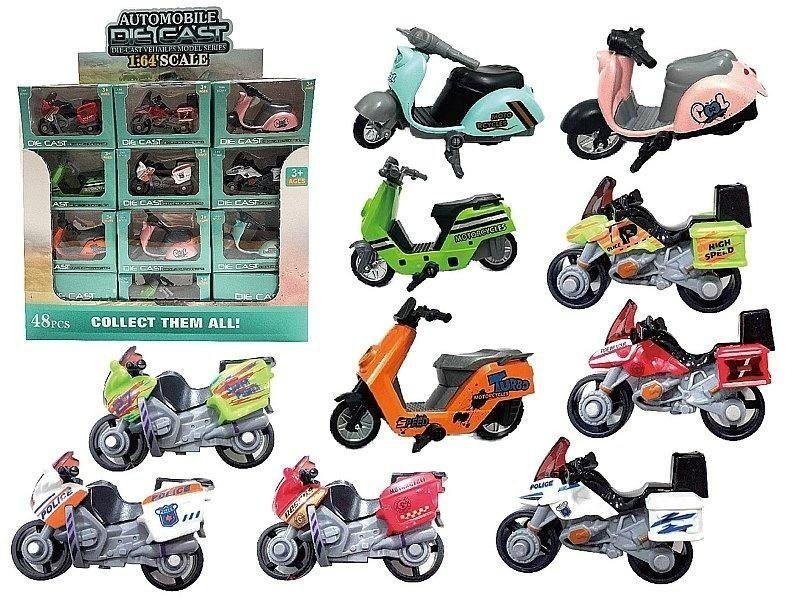 Skuter metalowy 1:64 MIX