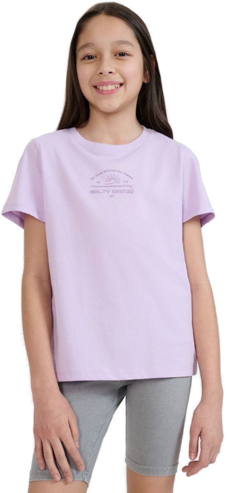 KOSZULKA BAWEŁNIANA T-SHIRT DZIEWCZĘCY 4F F1871